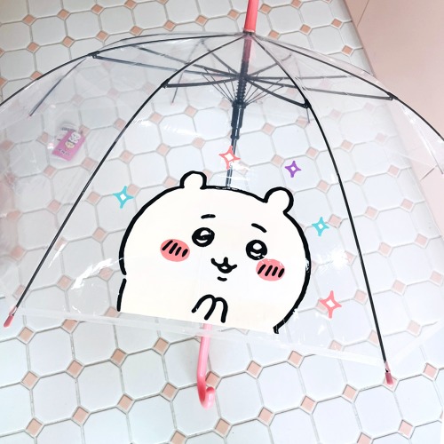 15000 먼작귀 치이카와 핑크 캐릭터 어린이 투명 자동 우산