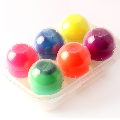 에그톡 유아 물감 놀이 러블리 형광물감 6색