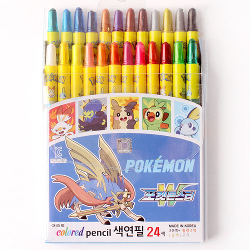 포켓몬 색연필 24색 컬러링 색연필 세트