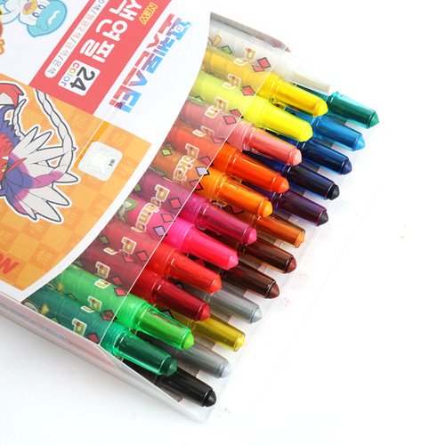 10000 포켓몬 24색 어린이 색연필 세트 형광 금색 은색 미술 준비물