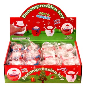 2000 크리스마스 눈사람 산타 서프라이즈 스퀴시 말랑이 장난감