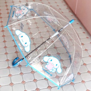 17000 산리오 시나모롤 자동 장우산 돔형 어라운드 튼튼한 투명 비닐 장 우산
