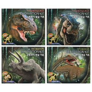 4000 3D 야광 공룡화석 발굴 키트