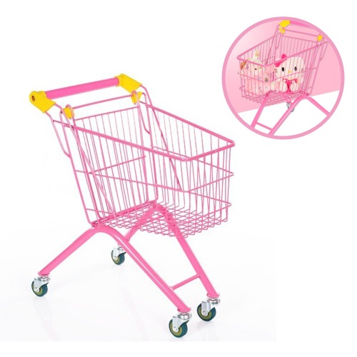 핑크 미니 쇼핑카트 마켓 시장놀이 장난감
