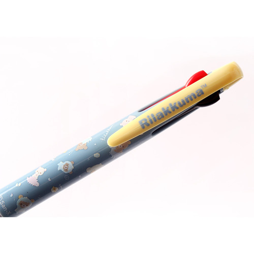 리락쿠마 캐릭터 소프트 3색 삼색 볼펜 0.7mm