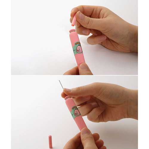 핑크풋 소세지 실리콘 샤프 특이한샤프 0.5mm