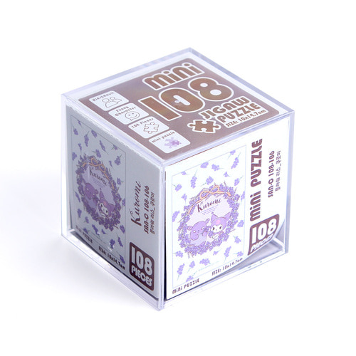 5000 산리오 쿠로미 플라워 리스 미니 직소 퍼즐 큐브 108pcs