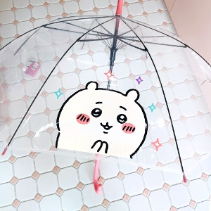 15000 먼작귀 치이카와 핑크 캐릭터 어린이 투명 자동 우산